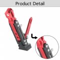 Waltyotur Red Motorcycle Universal Cnc Aluminum Alloy Adjustable Kickstand Foot Side Support Stand Tripod Holder