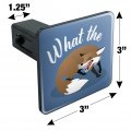 Brown Fox What The Pun Funny Tow Trailer Hitch Cover Plug Insert