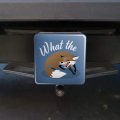 Brown Fox What The Pun Funny Tow Trailer Hitch Cover Plug Insert