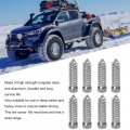 Kimiss Anti Slip Snow Tire Studs 50pcs Skid Screws M6x6mm Spikes For Racing Car Forklift Motorcycle Off Road Vehicle