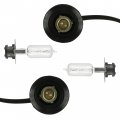 Caltric 2x Headlight Socket And Bulb Compatible With Yamaha Big Bear 250 Yfm25 2007 2008 2009