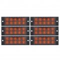 Gzyf Liru 6 Pcs Side Marker Light Lamp For Car Bus Truck Trailer Lorry Tractor Camper Motorhome Pickup Boat Van Caravan Rv