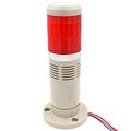Baomain Alarm Warning Continuous Light 110v Ac Industrial Buzzer Red Led Signal Tower Lamp 