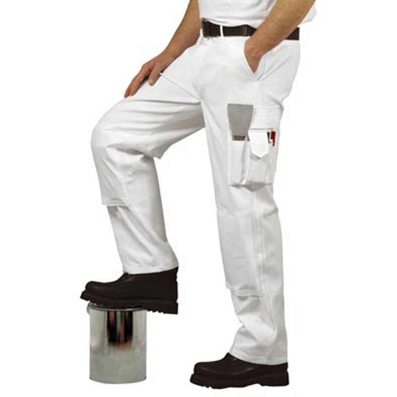 Portwest Painters Trousers Work Pants Protection Protect Overall Decorator Paint Xxl White