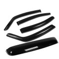 Auto Dynasty For Suzuki Sx4 Sedan 4-door 4pcs Window Deflector Rain Guard 38 Inches Sun Roof Visor Dark Smoke 