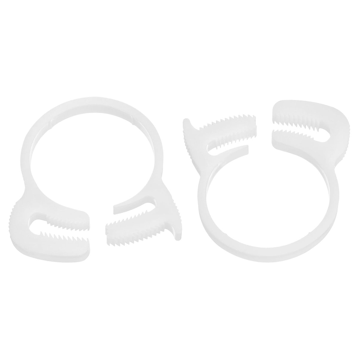 2 Pcs Adjustable Double Snap Grip Hose Clamps Plastic 30 4-33 Mm 1 2-1 3 Inches Inner Dia Several Ratcheting Tubing Clamp For