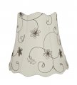 Aspen Creative 34064 Transitional Scallop Bell Shape Spider Construction Lamp Shade In Off White 16 Wide 10 X 15 