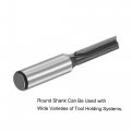 Uxcell 6mm Dia 8mm Shank Bottom Cleaning Router Bit 2 Flutes Carbide Tipped Cutter Uncoated For Woodworking