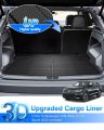 Cartist Cargo Liner Compatible With 2020-2023 2024 Volkswagen Vw Atlas Cross Sport 5 Passenger Models Only All Weather Rear