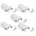 Push Open Latch Lock Touch Catch For Bedroom Cabinet Cupboard Drawer White 5pcs 