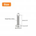 Uxcell M5-0 8 X 20mm 20pcs Flat Round Head Screws 304 Stainless Steel Phillips Drive Machine Hardware Fastener For Furniture