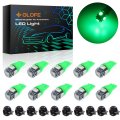 Glofe Green T10 Led Bulbs Dash Lights Dashboard Instrument Panel Cluster Gauge 2825 194 W5w Car Interior Lamp With Twist Lock