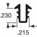 Prime-line Products P 7735 Glass Glazing Channel Gray Vinyl 200