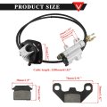 Pro Bat Go Kart Rear Hydraulic Brake Caliper Assembly With Pads For 50-125cc Taotao Atv Quad
