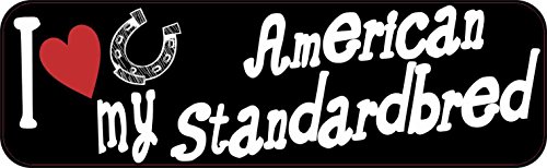 10in X 3in I Love My American Standardbred Magnet Vinyl Truck Magnets By Stickertalk