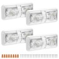 Rv Lights Interior 4 Pack 12v Camper Ceiling Dome Light 8w Led Natural White 4000-4500k Fixtures 