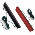 Nslumo Red Rear Bumper Led Side Marker Lamp 2pcs Lens Lights Replacement For 1999-2004 F-ord Mustang 