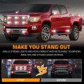 Xridonsen 8pcs Sync Grill Emergency Lights 32 Led Red White Firefighter Grille Surface Mount Strobe Flashing Warning Safety