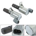 Intake And Exhaust Engine Variable Valve Timing Solenoid 2pcs Replacement For Escape 2013 Fiesta 2011 Silver