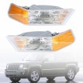 2 Pack Front Turn Signal Corner Lamp Parking Lights For Patriot 07-14 68004181aa 68004181ab 68004180aa 68004180ab Left And 