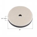 Uxcell 6 Wool Felt Sponge Polishing Pad Hook And Loop Buffing Wheel With Hole Coarse For Orbital Polisher Buffer 2 Pcs