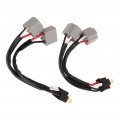2pcs 9003 H4 Headlights Wiring Harness Socket Adapter Male To Female 2 Way Splitter Wires For Truck Pickup Led Cable Plug