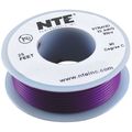 Nte Electronics Wh24-07-25 Hook Up Wire Stranded 24 Gauge 25 Ft Length Violet 300v Copper Electrical Wiring 