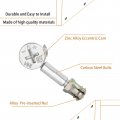 Flyshop 3 In 1 Furniture Cabinet Connector 261 15 X 12mm Cam Lock Fittings And 6 5mm Dia 32mm Length Dowels With Alloy Nuts 10