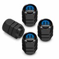 Ipick Image For Mopar Logo In Black On Hexagon Shape Aluminum Tire Valve Stem Caps