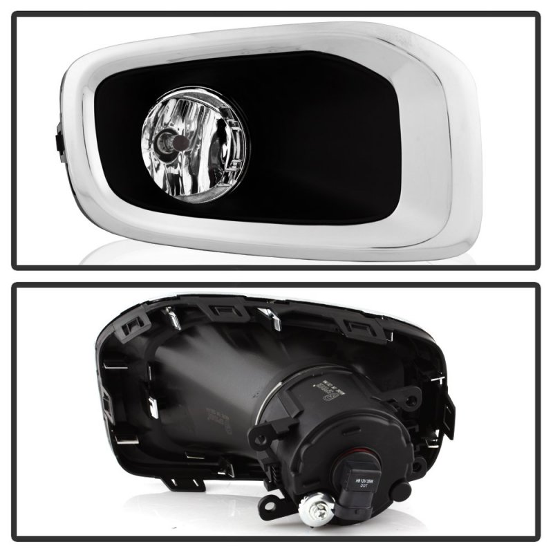Chrome Bezel Oe-style Front Fog Light Driving Lamp Housing Assembly For 2015-2018 Jeep Renegade Power Switch Universal Wiring
