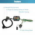 X Autohaux 1 Set 118269 Vehicle Side 4-pin 4 Way Trailer Wiring Harness Converter For Kia Sorento 2011-2020