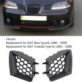 2pcs Car Front Bumper Upper Grill Black Left Right Matte Replacement For Seat Cordoba 6l 20022009-grille