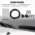 Uxcell 1 Set Windshield Washer Water Nozzle Spray No Bm5117666ab For Ford Focus 2010-2017