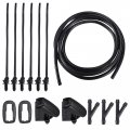 Uxcell 1 Set Windshield Washer Water Nozzle Spray No Bm5117666ab For Ford Focus 2010-2017