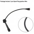 X Autohaux 2pcs Spark Plug Ignition Wire For Suzuki Vitara Jls Jlx Jx 1 6l L4 Gas 2000 2001 Black