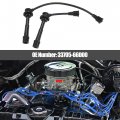 X Autohaux 2pcs Spark Plug Ignition Wire For Suzuki Vitara Jls Jlx Jx 1 6l L4 Gas 2000 2001 Black