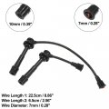 X Autohaux 2pcs Spark Plug Ignition Wire For Suzuki Vitara Jls Jlx Jx 1 6l L4 Gas 2000 2001 Black
