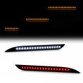 Sequential Turn Signal Lights For 2015-2017 Ford Mustang 3-function Amber Red White Led Dark Smoke Rear Bumper Reflector Light 