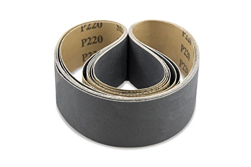 2 X 48 Inch 400 Grit Silicon Carbide Sanding Belts 6 Pack
