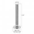 Uxcell 5 16-18x2-1 2 Carriage Bolt Round Head Square Neck 304 Stainless Steel 10pcs
