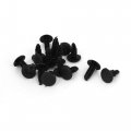 16 Pcs Black Plastic Rivets Clip 4mm X 5mm 15mm 