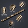 Uxcell 74pcs Cobalt Drill Bit Set 12 Sizes 1mm-8mm Drilling Dia Twist Drills Round Shank Bits For Steel Aluminum Copper Soft