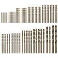 Uxcell 74pcs Cobalt Drill Bit Set 12 Sizes 1mm-8mm Drilling Dia Twist Drills Round Shank Bits For Steel Aluminum Copper Soft
