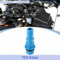 Uxcell Pcv Valve Exhaust Positive Crankcase Ventilation Fittings Ford E-150 E-250 2007-2014 For Lincoln No 7l3z6a666a Blue