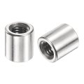 12pcs M5 Round Connector Nuts 304 Stainless Steel Coupling 8mm 0 31 Length Sleeve Rod Bar Stud Nut For Bracket M5x8x8mm 
