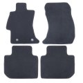 Velour Floor Mats For Subaru Wrx Sti Impreza Crosstrek Xv 2012 2021 Custom Fit Front And Rear Black Carpet Liners Anti Slip All 