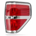 Ransoto F150 Right Tail Light For Ford F-150 2009 2010 2011 2012 2013 2014 Chrome Trim Passenger Side 