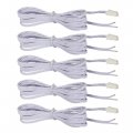 Sinloon 2-pin Extension Cable 2m 6 6ft- For Led Cabinet Puck Lights Under Lighting Kit Male To Stripped Ends Plug Connector 