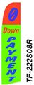 0 Down Payment Orange Green Tall Flag Polyester Outdoor 