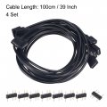Uxcell Argb Splitter Cable 3p Connector For 5050 3528 Led 1 To Female 100cm 4 Set